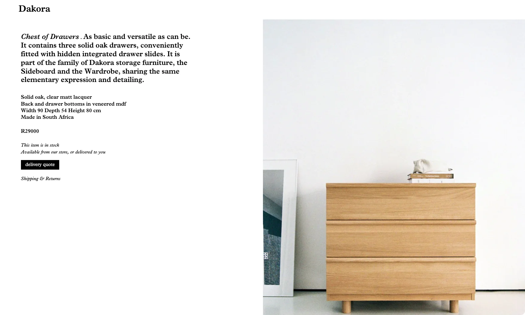 Chest of Drawers