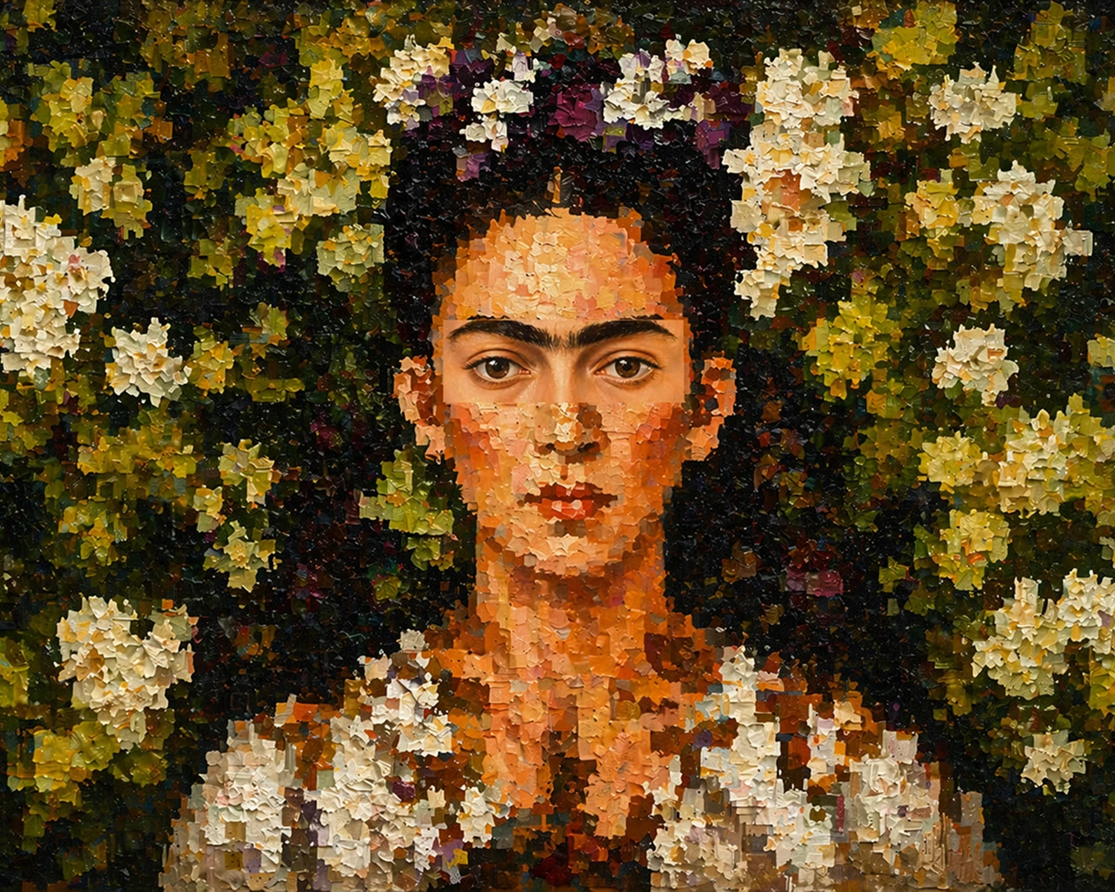 Generative art based on Spring (Primavera), circa 1482, by Sandro Botticelli.